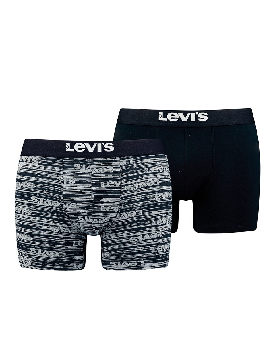 

Набор из 2 мужских трусов-боксеров из натурального хлопка Levi's, темно-серый