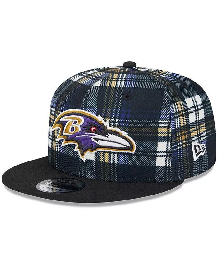 

Мужская черная кепка Snapback Baltimore Ravens 2024 Sideline Statement 9FIFTY New Era, черный