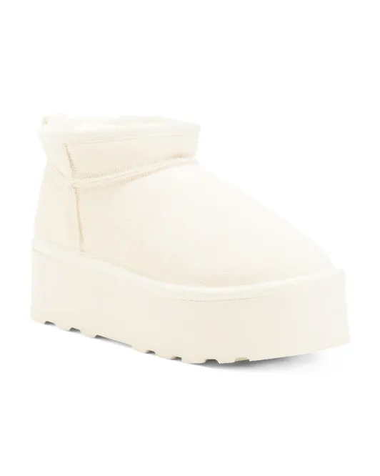 

Уютные замшевые ботильоны на платформе в стиле хиппи Cushionaire, цвет Off White