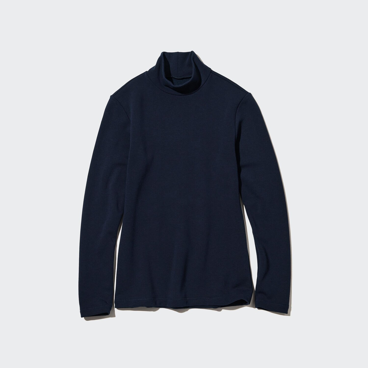 

Ультратеплая термофутболка heattech с высоким воротом UNIQLO, темно-синий