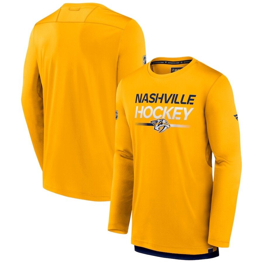 

Футболка с длинным рукавом Fanatics Branded Nashville Predators, золотой