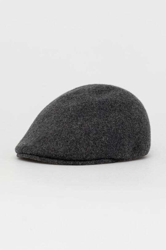 

Шерстяная плоская кепка Kangol, серый