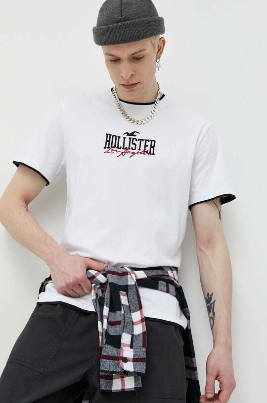 

Компания Холлистер хлопковая футболка Hollister Co., белый