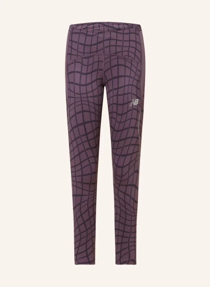 

Колготки для бега printed impact New Balance, фиолетовый
