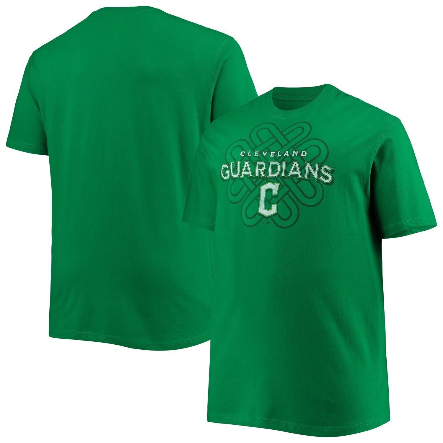 

Мужская футболка Kelly Green Cleveland Guardians Celtic