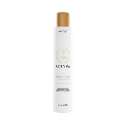 цена Actyva Nuova Fibra Shampoo Velian укрепляющий и восстанавливающий шампунь для поврежденных волос 250мл, Kemon
