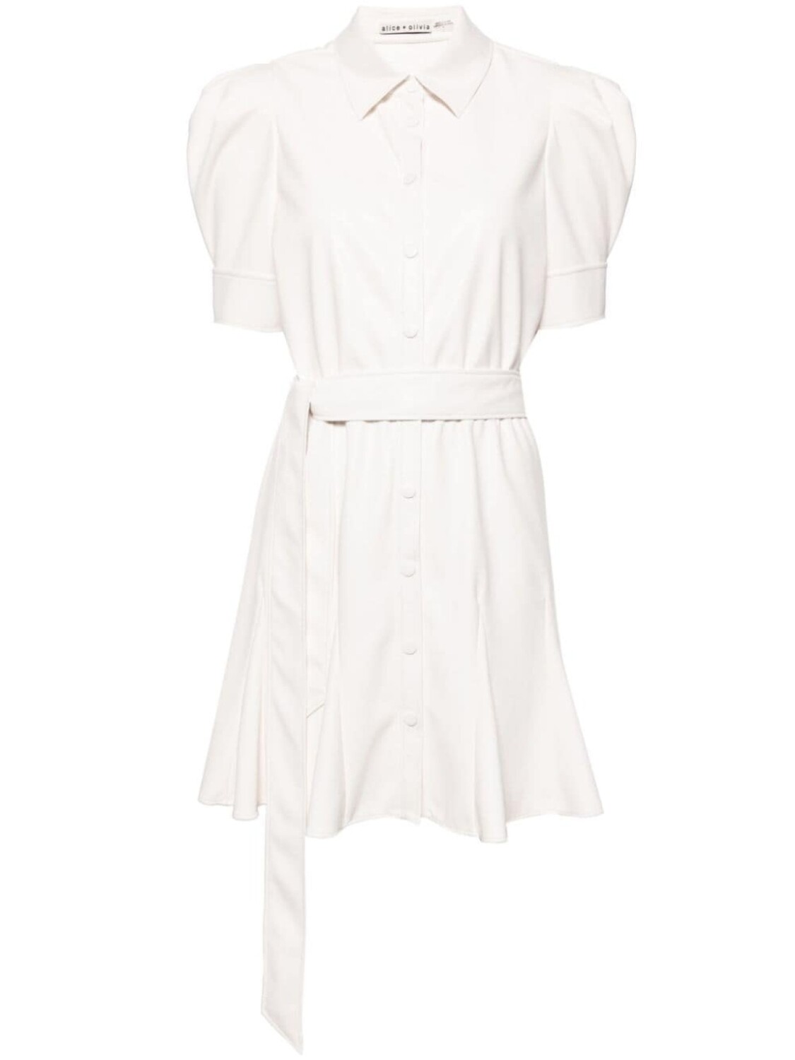 

alice + olivia платье-рубашка Lurlene из искусственной кожи, нейтральный цвет