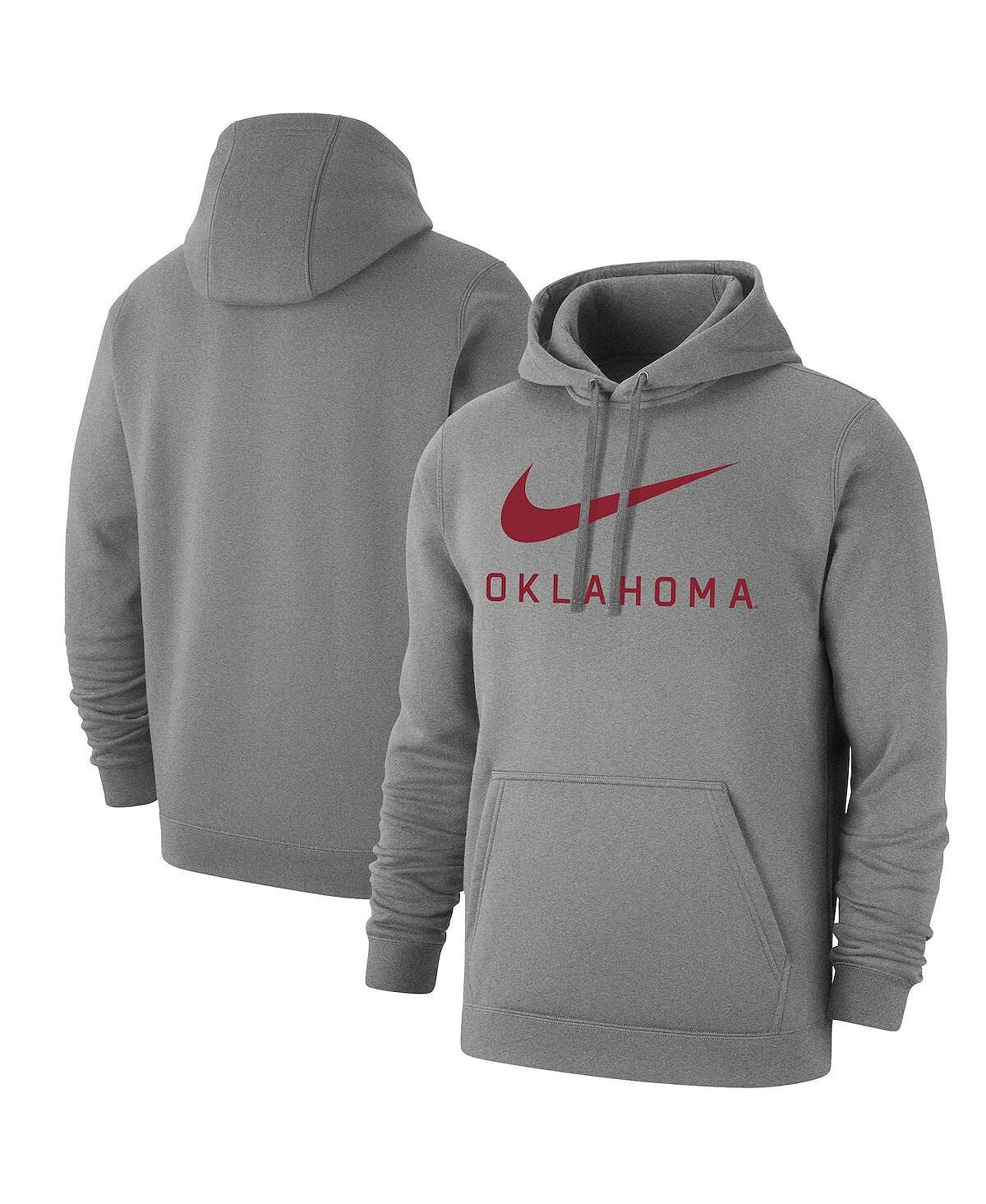 

Мужской серый пуловер с капюшоном Oklahoma Earlys Big Swoosh Club Nike