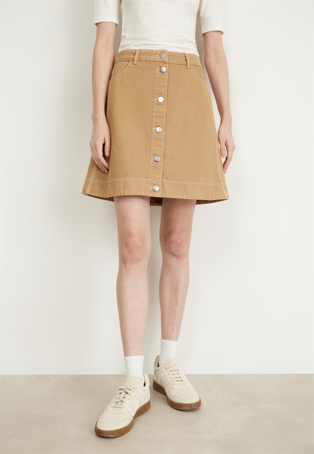 

Юбка джинсовая SOIL RIA SKIRT Mads Nørgaard, светло-коричневый