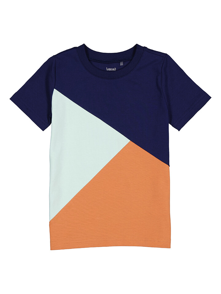 

Футболка lamino, цвет Dunkelblau/Türkis/Orange