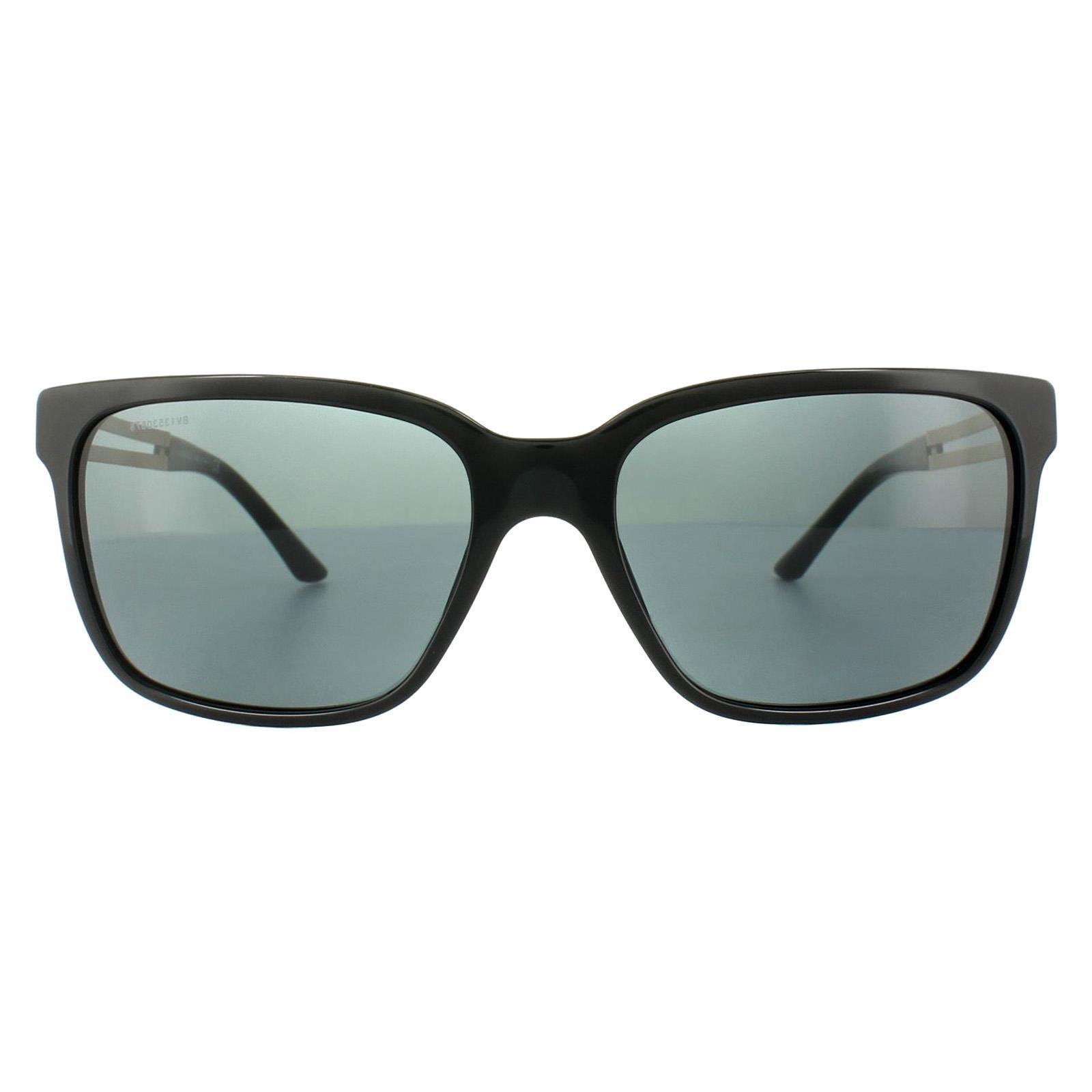 цена Квадратные черные серые солнцезащитные очки Versace, черный