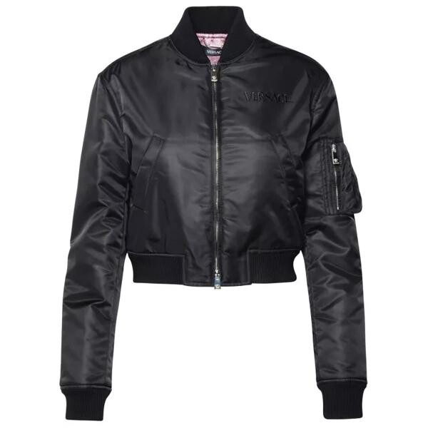 

Куртка nylon bomber jacket Versace, черный