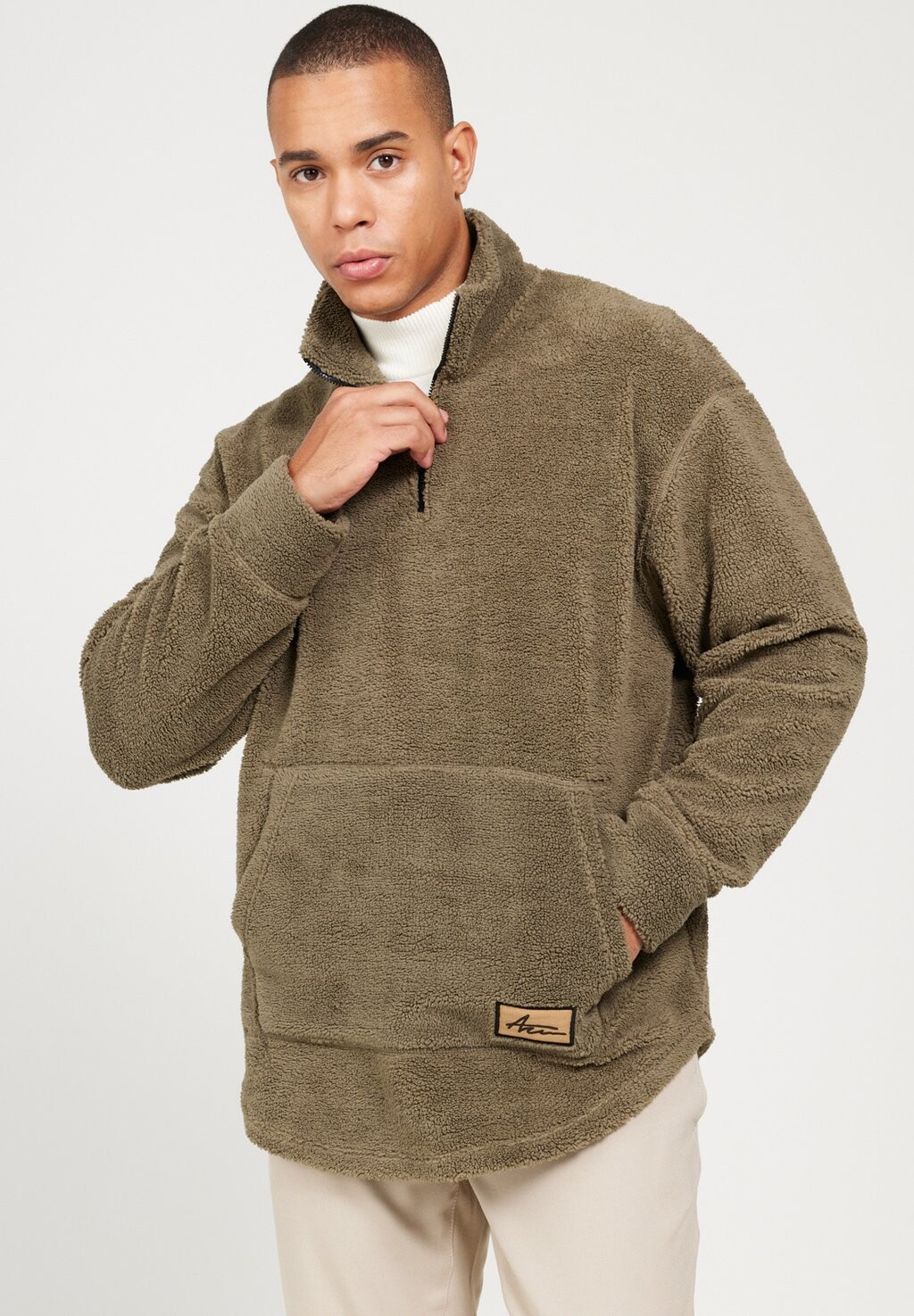 

Флисовый свитер BATO COLLAR AC&CO / ALTINYILDIZ CLASSICS, цвет khaki