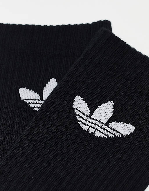 

Черные носки с трилистником adidas Originals (6 штук)