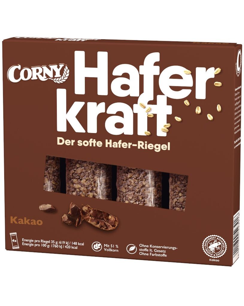 

Батончики-мюсли Oat Power с какао от Corny, 4х35г Schwartau Werke