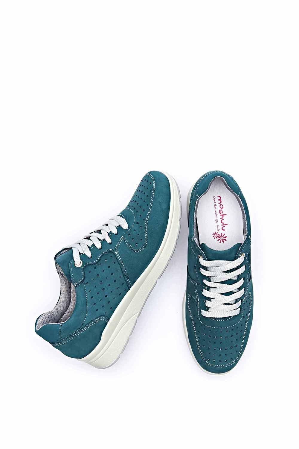 цена Кроссовки 'Kazoo' Nubuck Lace-Up Trainers Moshulu, зеленый