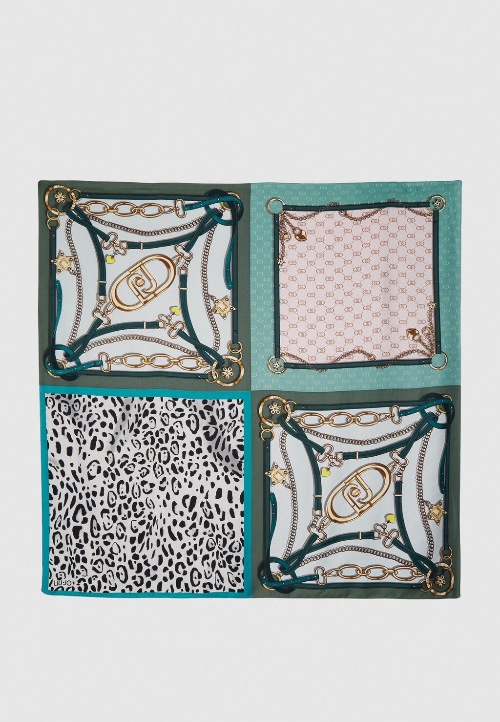 

Шарф FOULARD SQUARE 4 PACK LIU JO, зеленый