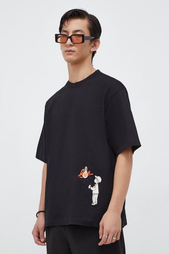 

Хлопковая футболка G-Star Raw, черный
