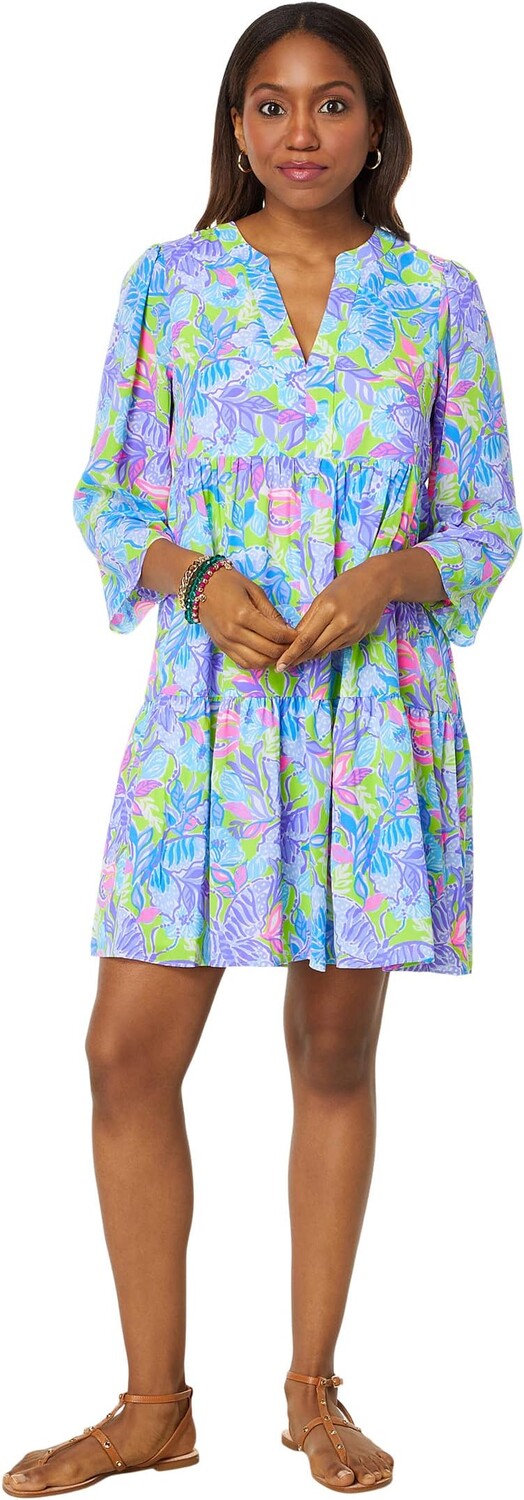

Платье Мартин с рукавами 3/4 Lilly Pulitzer, цвет Dew Drop Stay Fly