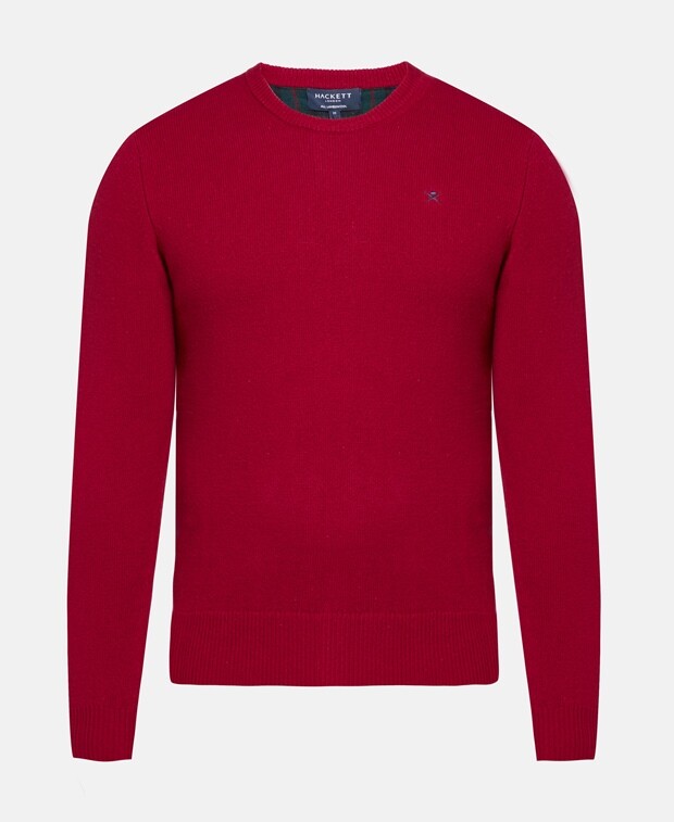 

Шерстяной джемпер Hackett London, красный