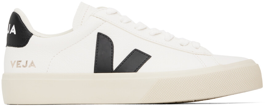 

Бело-черные кожаные кроссовки Campo ChromeFree Veja, цвет Extra white/Black