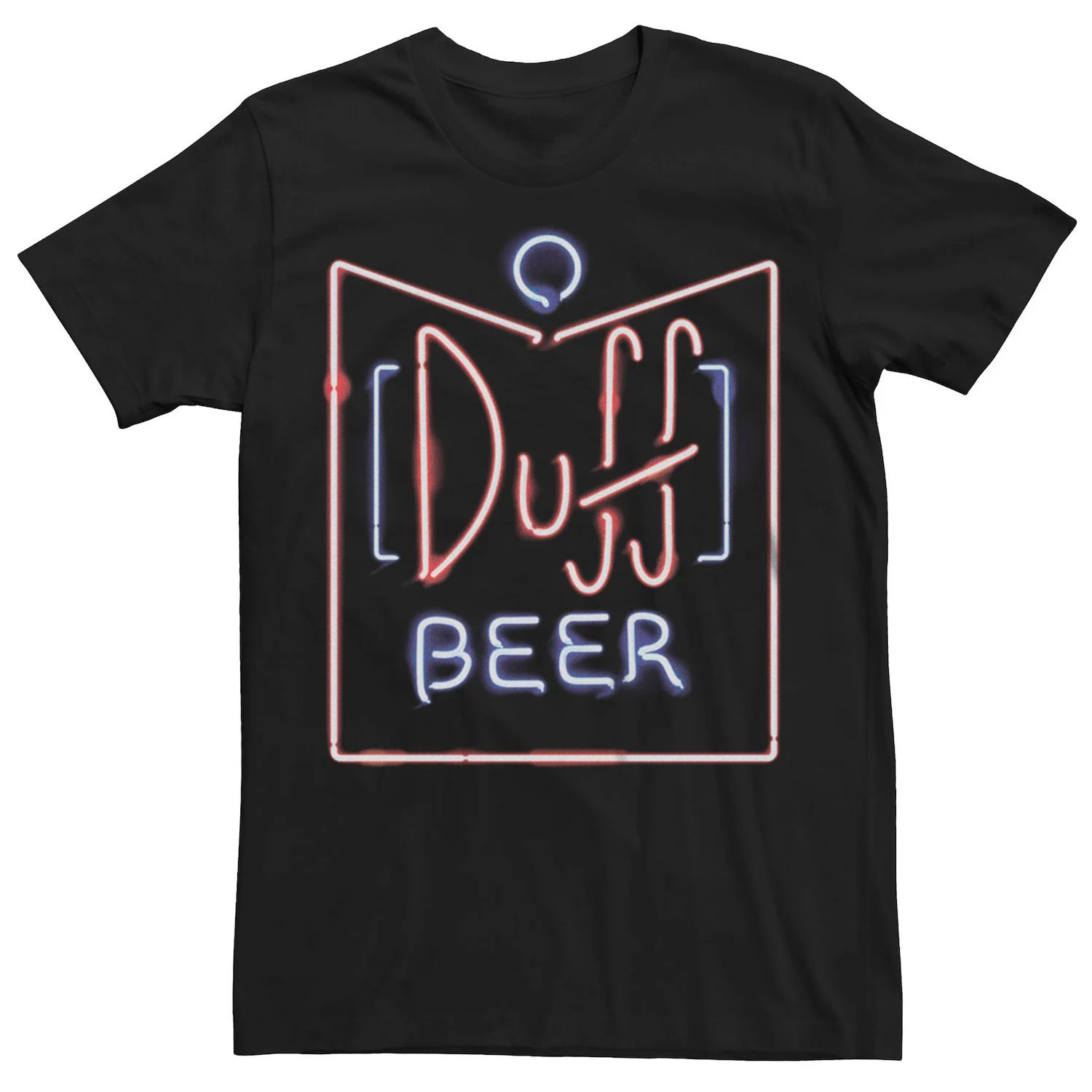 Мужская неоновая футболка с рисунком пива The Simpsons Duff Beer Licensed Character