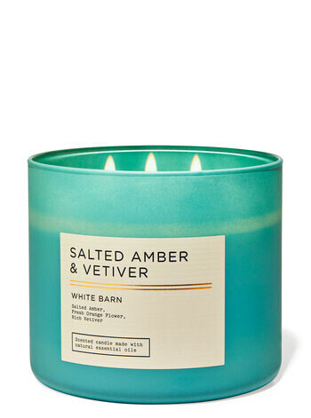 

Свеча с 3 фитилями Salted Amber & Vetiver, 14.5 oz / 411 g, Bath and Body Works