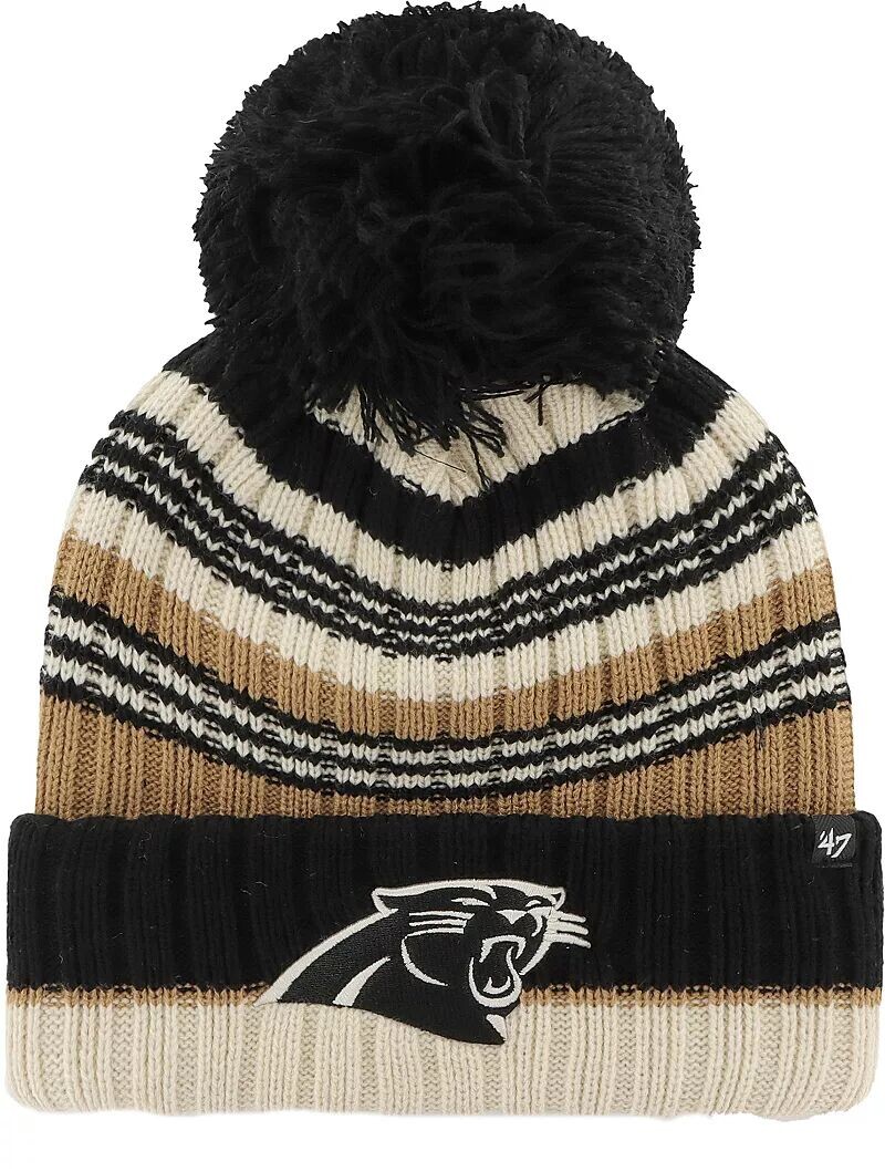 

Женские белые трикотажные кроссовки Carolina Panthers Barista '47