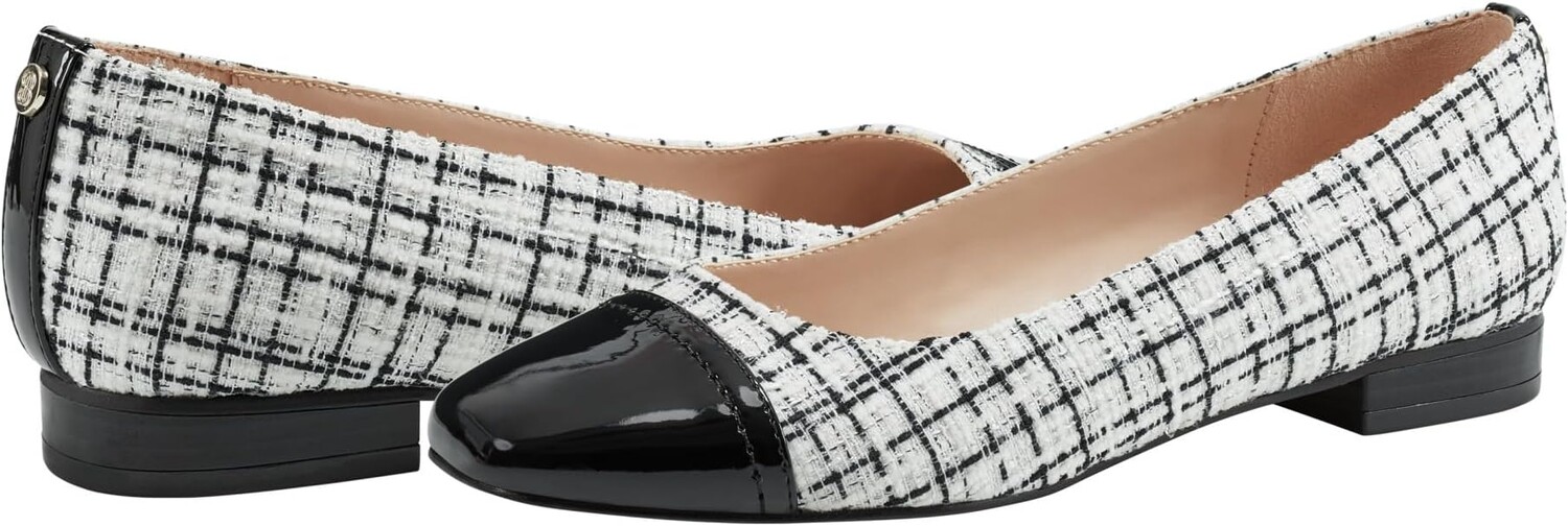 

Балетки Taprinz Bandolino, цвет White/Black Tweed Multi