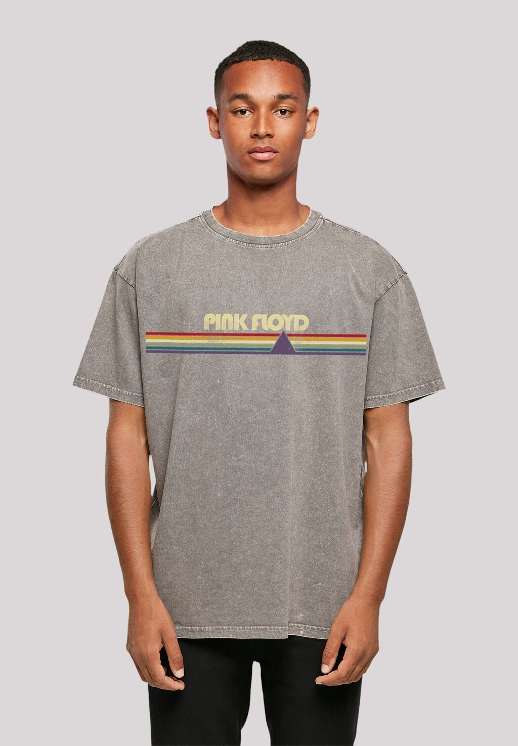 

Футболка с принтом PINK FLOYD OVERSIZE F4NT4STIC, цвет asphalt
