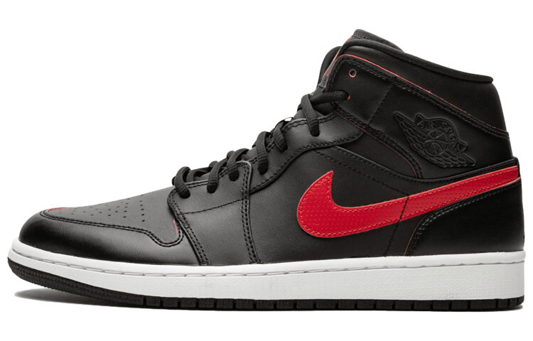 

Jordan 1 Retro Mid Black Team Red
