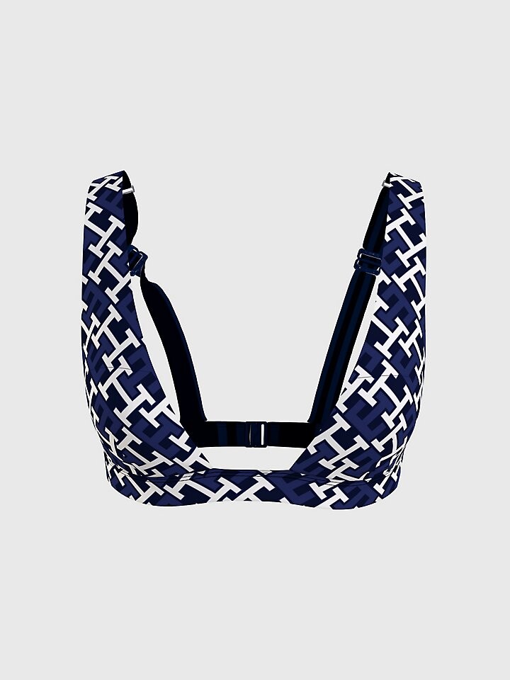 

Купальный топ с монограммой и треугольными чашечками Tommy Hilfiger