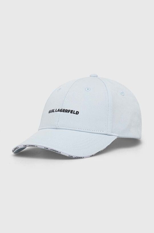 

Хлопковая бейсболка Карла Лагерфельда Karl Lagerfeld, синий