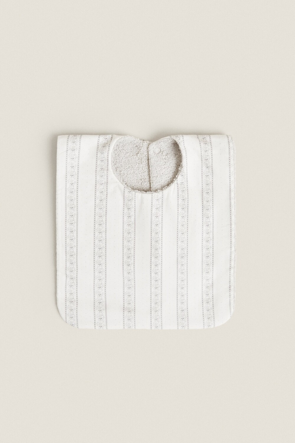 

Нагрудник с цветочной каймой Zara, белый