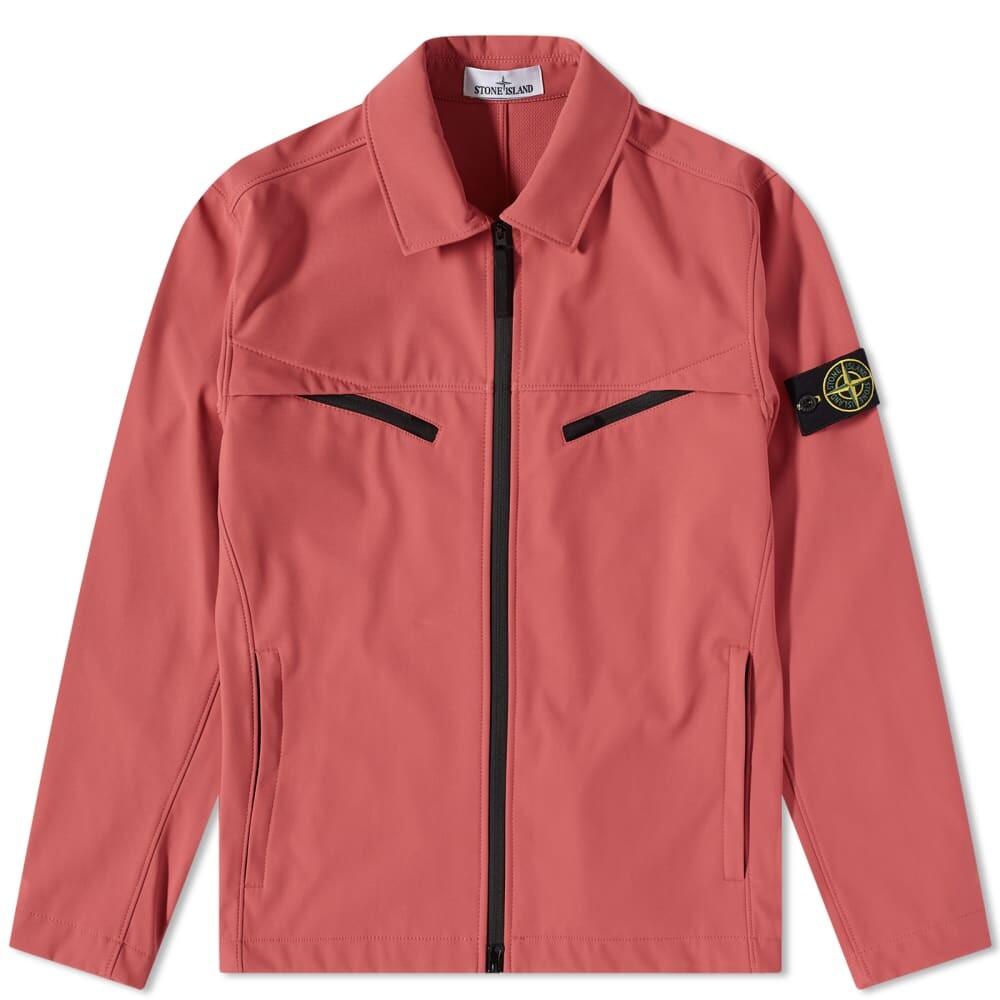 

Легкая куртка Stone Island Soft Shell-R, фуксия, Розовый