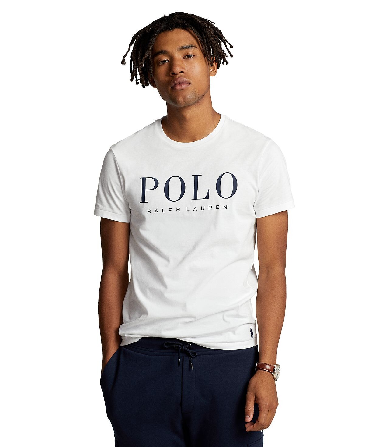 

Мужская трикотажная футболка классического кроя с логотипом Polo Ralph Lauren