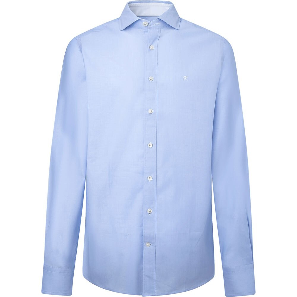 

Рубашка с длинным рукавом Hackett Essential Texture, синий