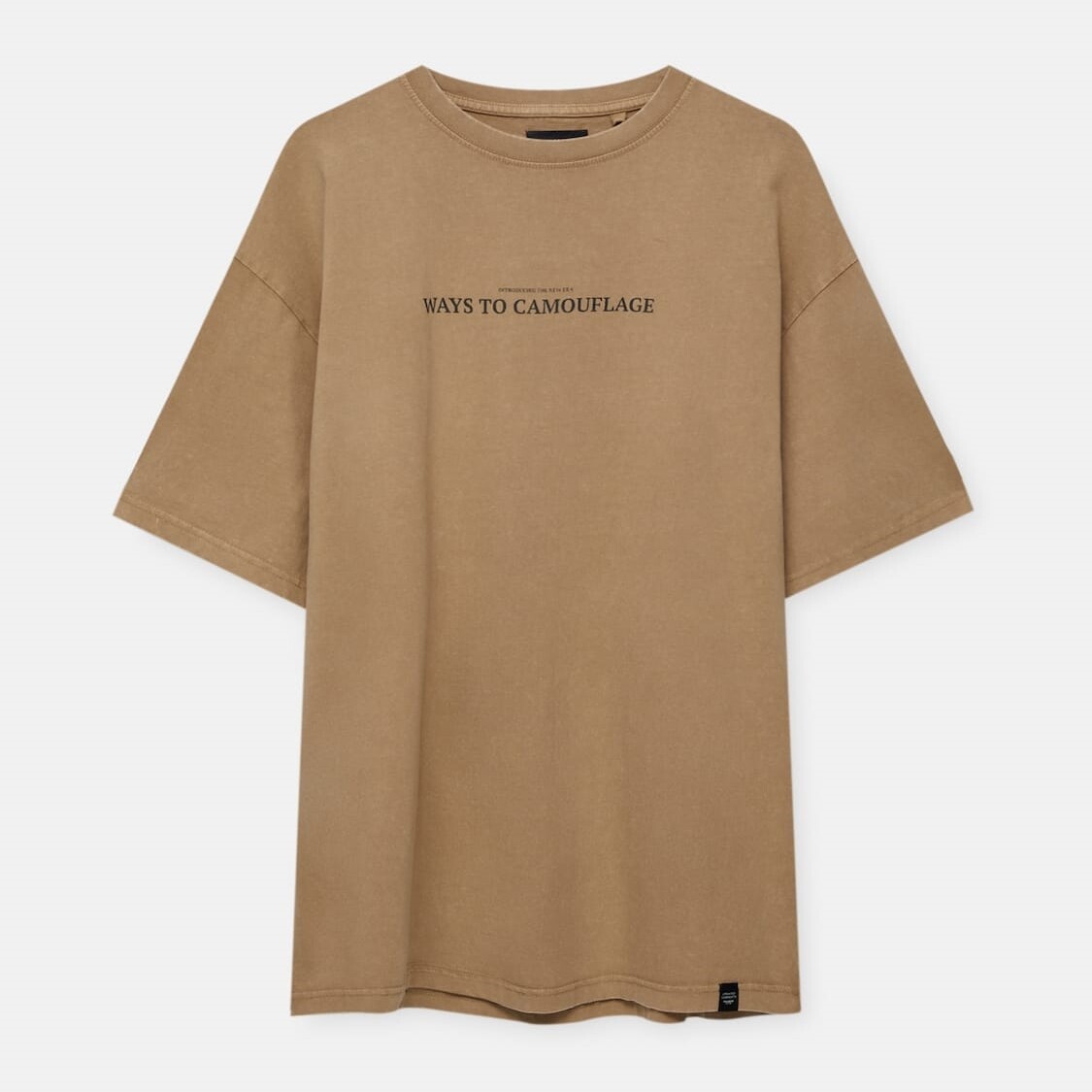

Футболка Pull&Bear Short Sleeve Faded, бежевый