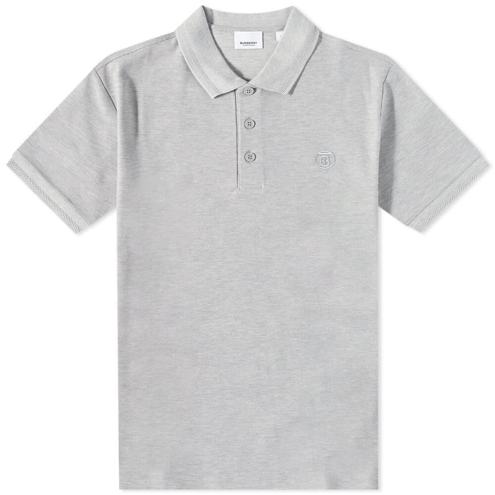 

Футболка Burberry Eddie TB Circle Logo Polo, Серый