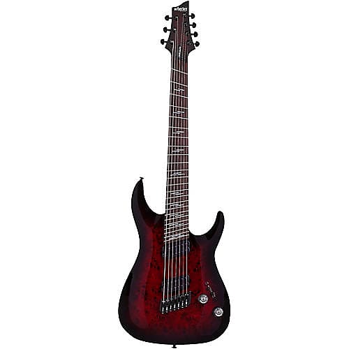 цена Электрогитара Schecter Guitar Research Omen Elite-7 MS Black Cherry Burst 2464 Omen Elite-7 Ms Stbb