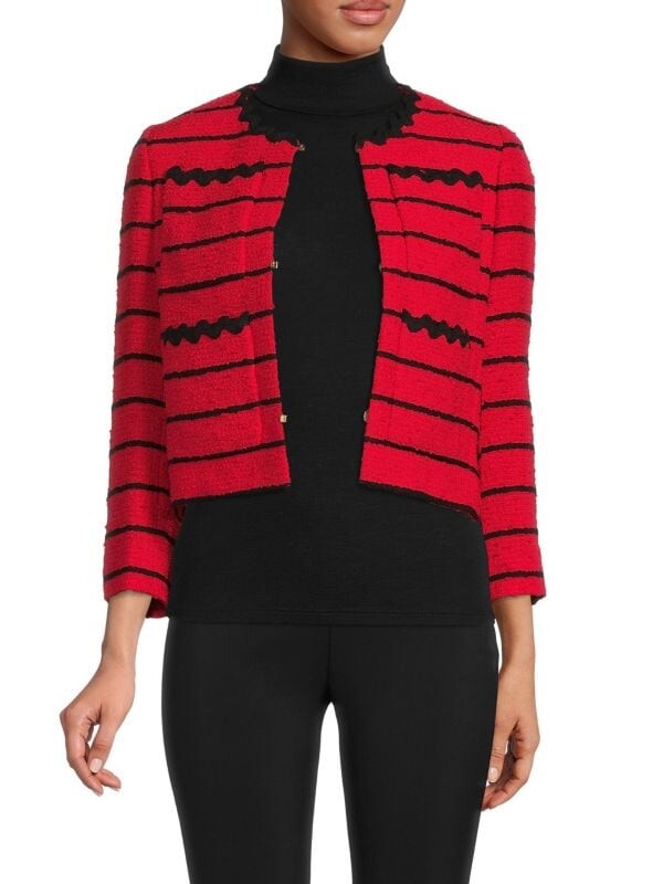 

Укороченная куртка Sonia Rykiel в полоску, красный
