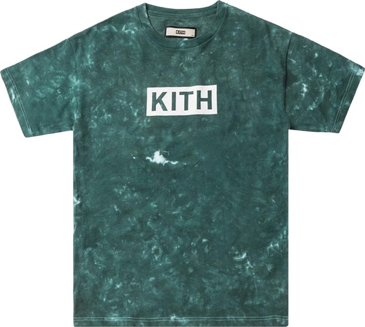 Футболка Kith Solid Dye Tee 'Green', зеленый - фото