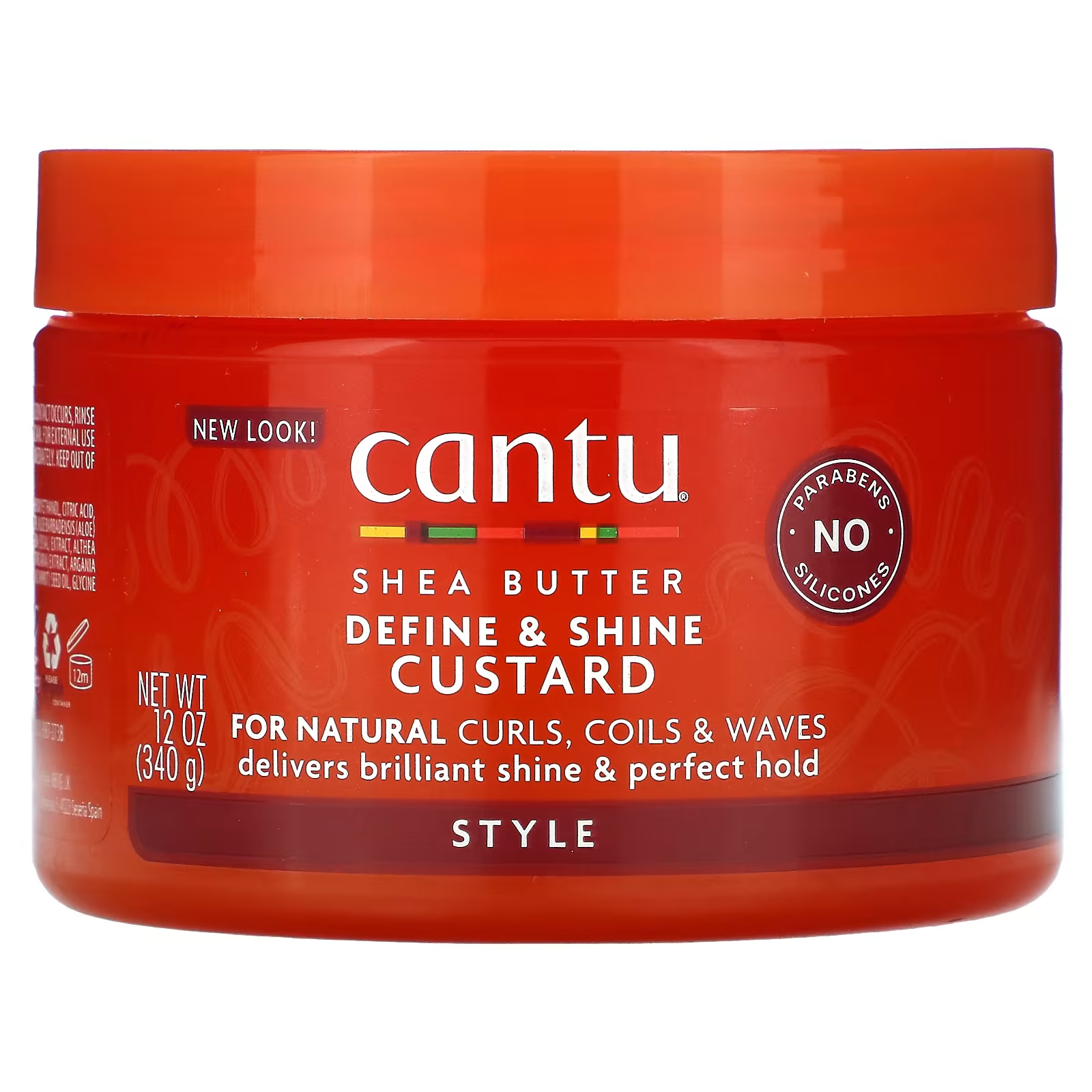 Масло ши Cantu Define & Shine Custard, 12 унций (340 г) cantu масло ши для натуральных волос несмываемый кондиционер 340 г 12 унций