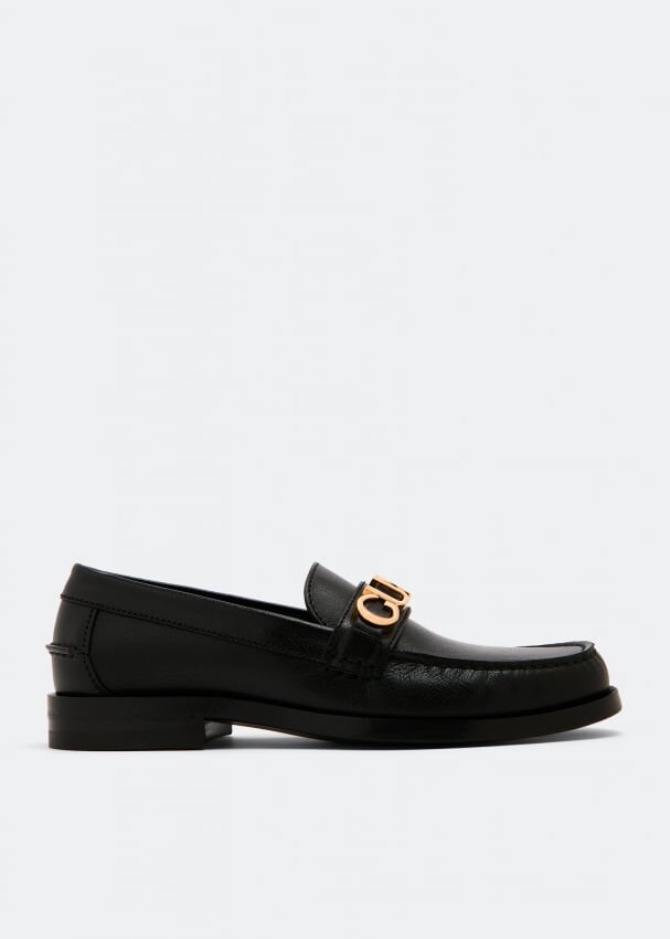 

Лоферы GUCCI Gucci leather loafers, черный