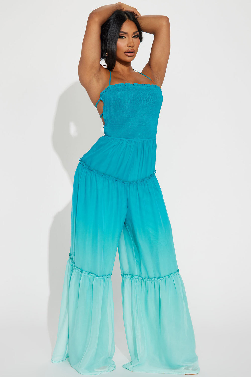 

Комбинезон Fashion Nova DM2953, бирюзовый