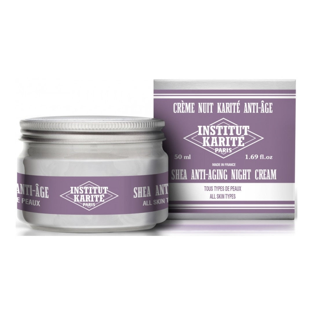 цена Institut Karite Shea Anti-Aging Night Cream омолаживающий ночной крем с маслом ши для всех типов кожи 50мл