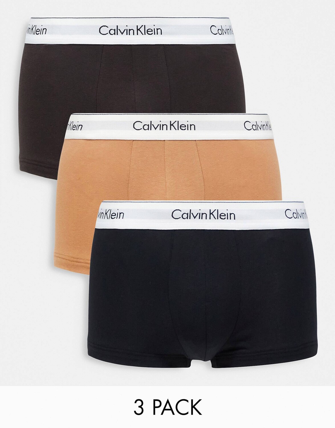 

Набор из 3 трусов Calvin Klein с низкой посадкой черного, темно-коричневого и коричневого цветов