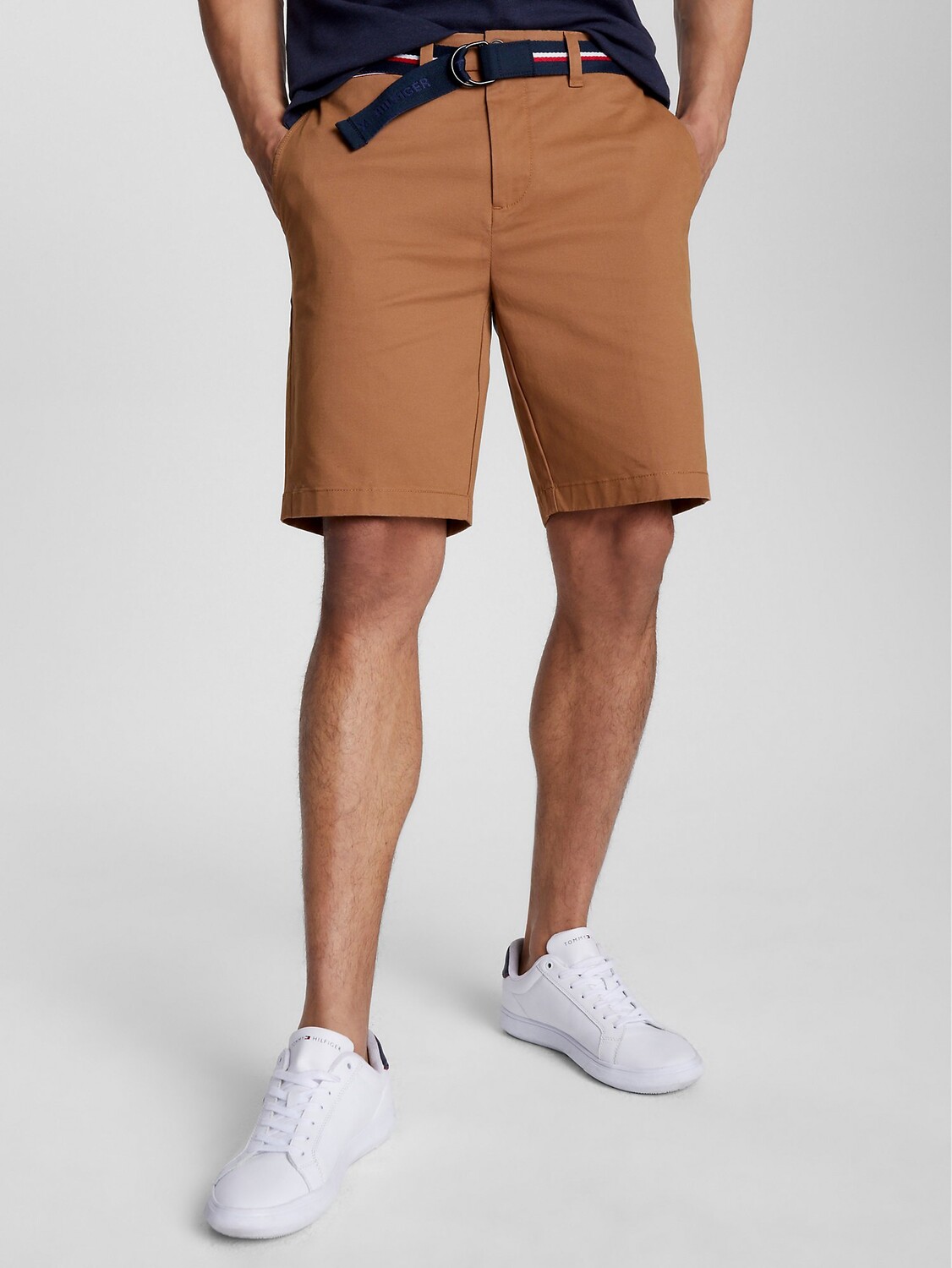 

Шорты Tommy Hilfiger Belted Twill 9" Club, коричневый