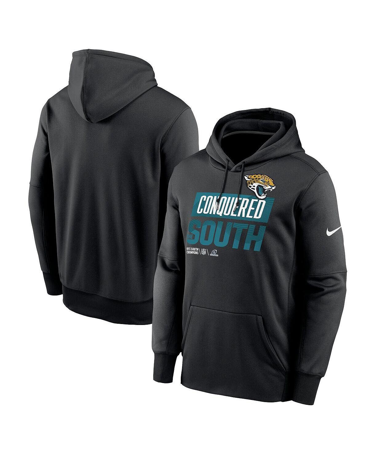 

Мужская черная толстовка с капюшоном из коллекции jacksonville jaguars 2022 afc south division champions locker room trophy collection Nike, черный