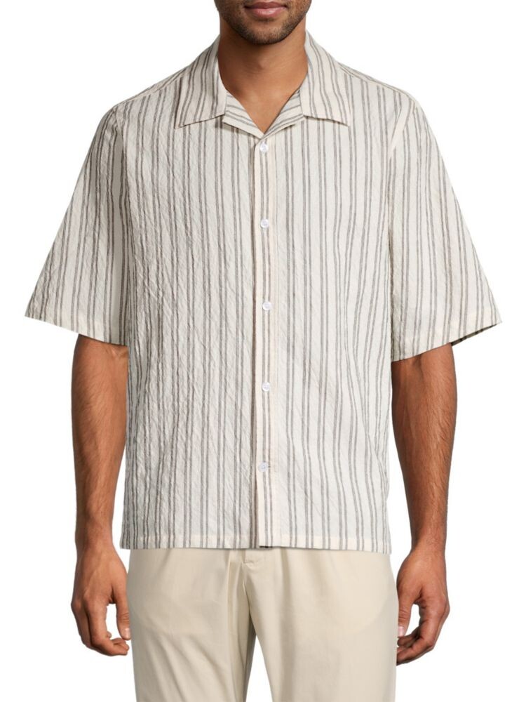 

Рубашка в полоску Оле Nn07, цвет Beige Stripe